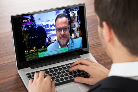 Captura de pantalla de la sesión virtual