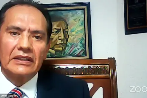 Captura de pantalla de la sesión virtual