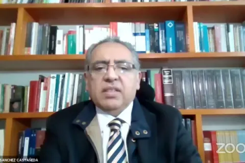 Captura de pantalla de la sesión virtual