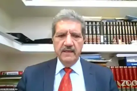 Captura de pantalla de la sesión virtual