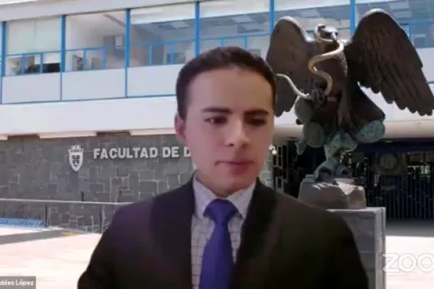 Captura de pantalla de la sesión virtual