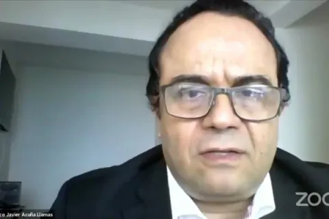 Captura de pantalla de la sesión virtual