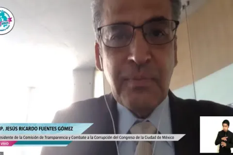Captura de pantalla de la sesión virtual