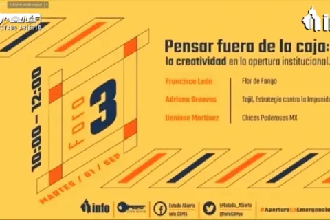 Captura de pantalla de la sesión virtual
