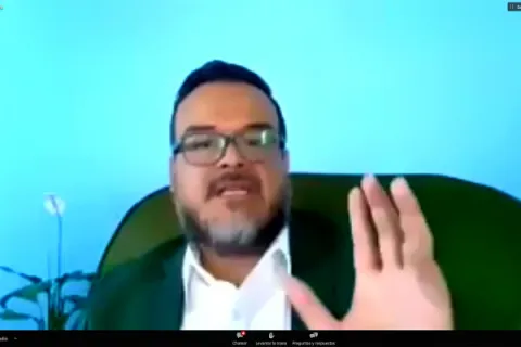 Captura de pantalla de la sesión virtual