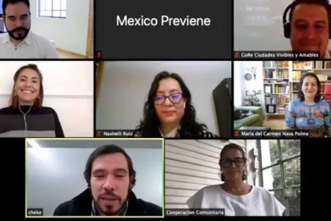 Captura de pantalla de la sesión virtual