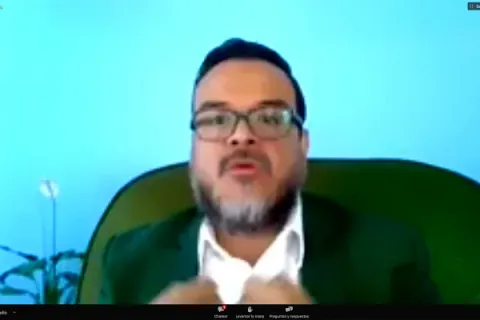 Captura de pantalla de la sesión virtual