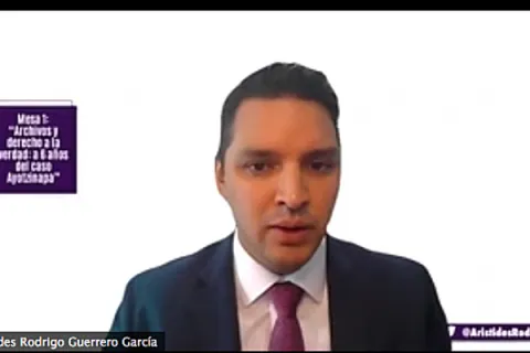 Captura de pantalla de la sesión virtual