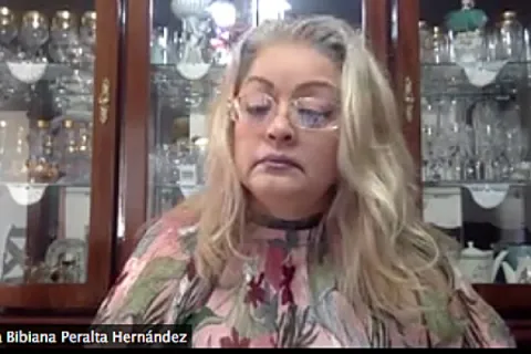Captura de pantalla de la sesión virtual