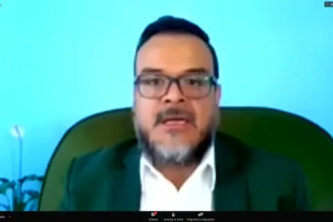 Captura de pantalla de la sesión virtual