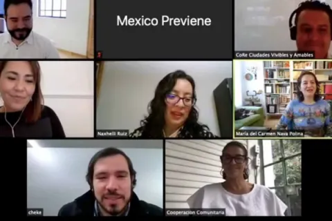 Captura de pantalla de la sesión virtual