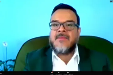 Captura de pantalla de la sesión virtual