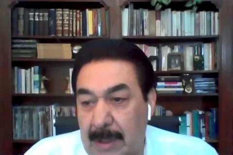 Captura de pantalla de la sesión virtual