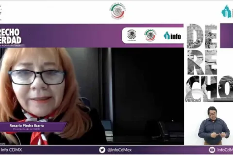 Captura de pantalla de la sesión virtual