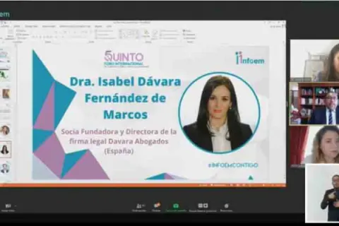 Captura de pantalla de la sesión virtual