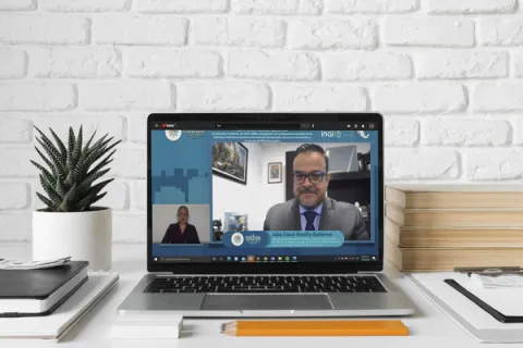 Captura de pantalla de la sesión virtual