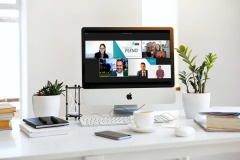 Captura de pantalla de la sesión virtual