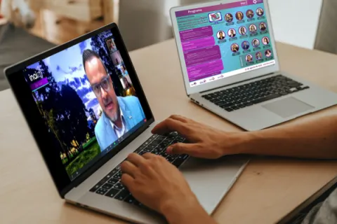 Captura de pantalla de la sesión virtual