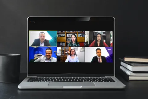 Captura de pantalla de la sesión virtual