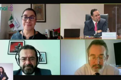 Captura de pantalla de la sesión virtual