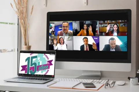 Captura de pantalla de la sesión virtual