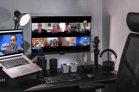 Captura de pantalla de la sesión virtual