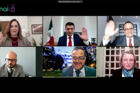 Captura de pantalla de la sesión virtual