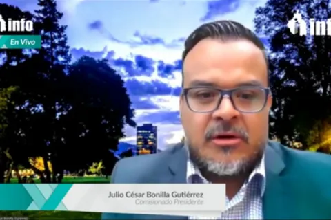 Captura de pantalla de la sesión virtual