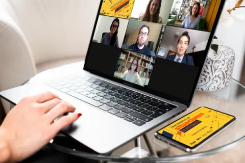 Captura de pantalla de la sesión virtual