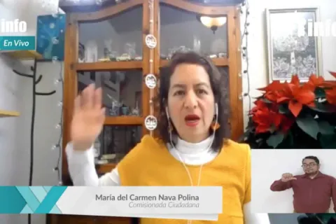 Captura de pantalla de la sesión virtual