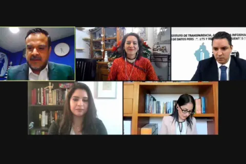 Captura de pantalla de la sesión virtual