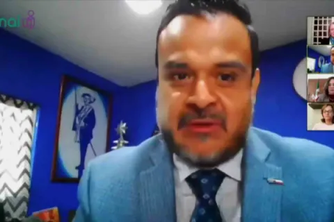 Captura de pantalla de la sesión virtual