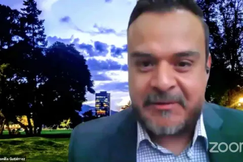 Captura de pantalla de la sesión virtual