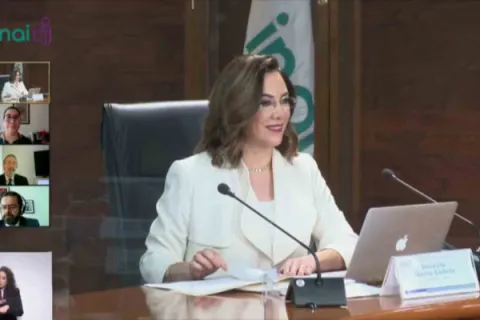 Captura de pantalla de la sesión virtual