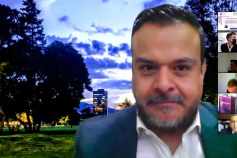 Captura de pantalla de la sesión virtual