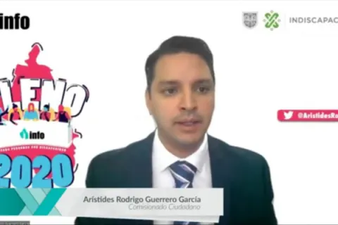 Captura de pantalla de la sesión virtual