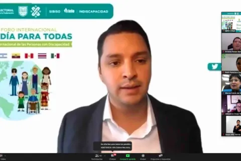 Captura de pantalla de la sesión virtual