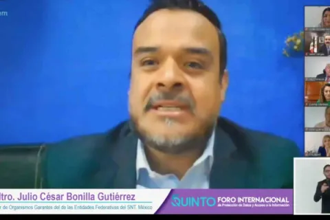 Captura de pantalla de la sesión virtual