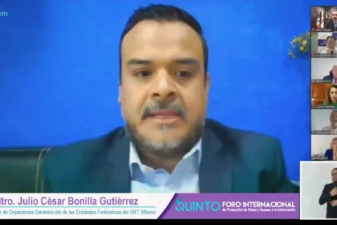 Captura de pantalla de la sesión virtual