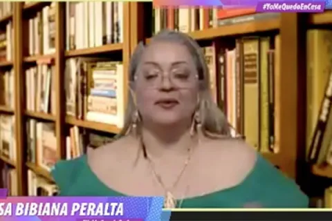 Captura de pantalla de la sesión virtual