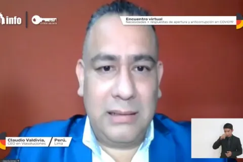 Captura de pantalla de la sesión virtual
