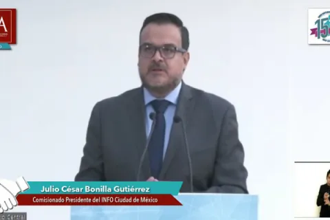 Captura de pantalla de la sesión virtual