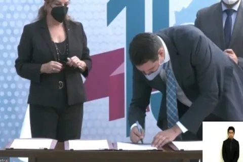 Captura de pantalla de la sesión virtual