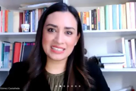 Captura de pantalla de la sesión virtual