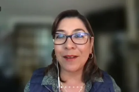 Captura de pantalla de la sesión virtual