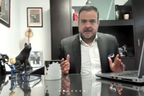 Captura de pantalla de la sesión virtual