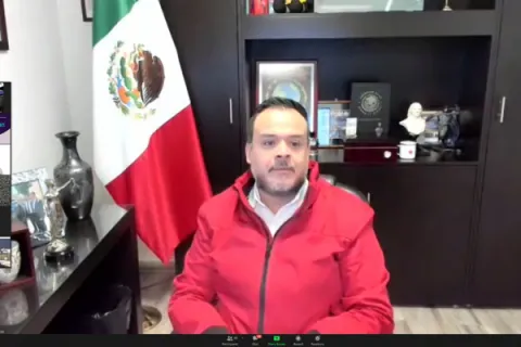 Captura de pantalla de la sesión virtual