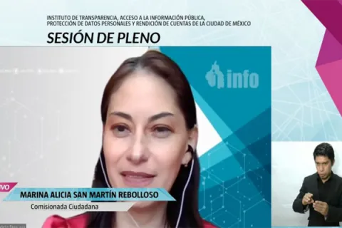 Captura de pantalla de la sesión virtual