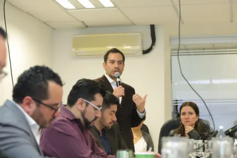 Captura de pantalla de la sesión virtual