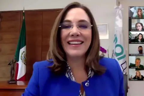 Captura de pantalla de la sesión virtual